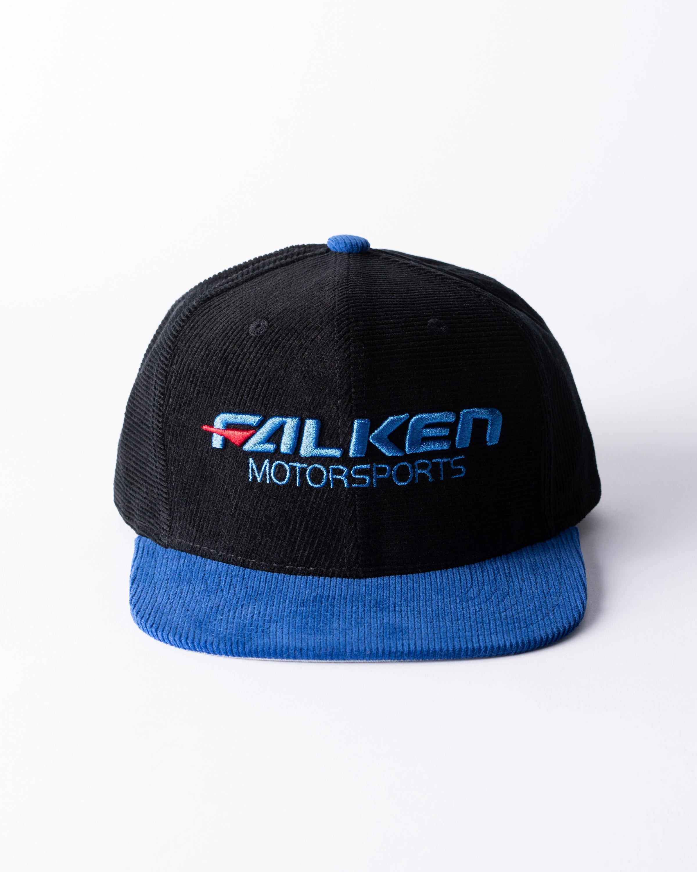 FALKEN X MITCHELL & NESS ALL DIRECTIONS SNAPBACK — BLACK & ROYAL